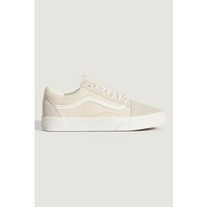 Pantofi sport low-cut Old Skool din piele intoarsa si material textil - Alb/Bej imagine