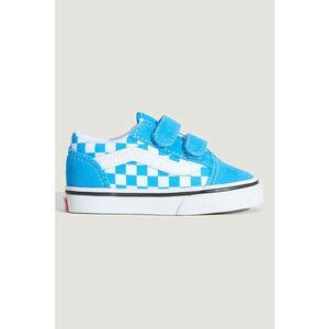 Tenisi cu velcro Old Skool - Alb/Albastru imagine
