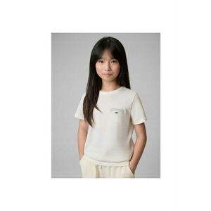 Tricou copii alb - bumbac - pentru fete imagine