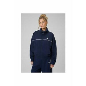 Hanorac sport dama bleumarin - guler inalt - captuseala moale - croi lejer imagine