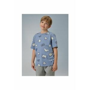 Tricou copii regular - imprimeu - bleumarin - bumbac imagine