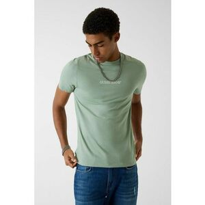 Tricou din bumbac cu imprimeu logo - Verde sparanghel imagine