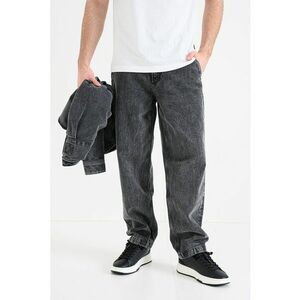 Blugi relaxed fit cu doua buzunare oblice frontale Skye - Gri inchis melange imagine