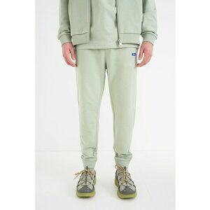 Pantaloni de trening din bumbac Napin - Verde pal imagine