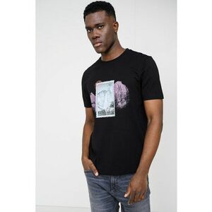 Tricou de bumbac cu imprimeu grafic Divalis - Alb/Verde/Negru imagine