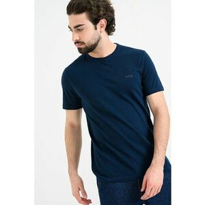Tricou slim fit din bumbac Tegood - Bleumarin imagine