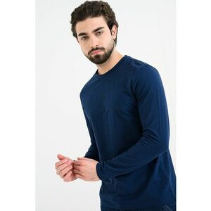 Bluza cu decolteu la baza gatului Chark - Albastru inchis imagine