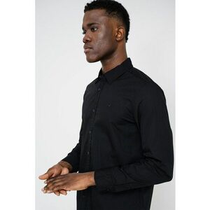Camasa slim fit de bumbac Canton - Negru imagine