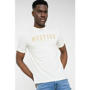 Tricou cu logo Austin - Verde masliniu/Alb murdar imagine