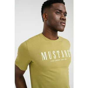 Tricou cu logo Austin - Alb/Verde masliniu deschis imagine