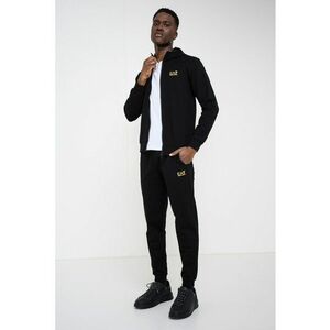 Trening slim fit cu talie elastica - Negru imagine
