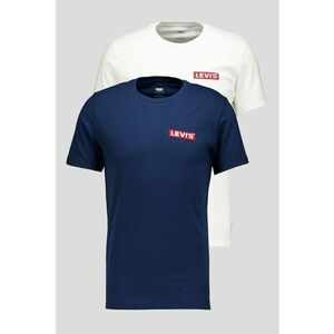Set de tricouri cu logo - 2 piese - Alb/Albastru royal imagine