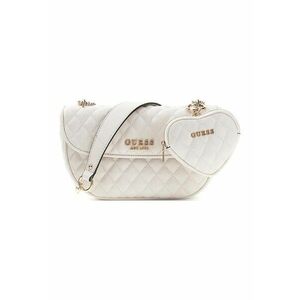 Geanta crossbody cu aspect matlasat Atabey - Alb fildes imagine