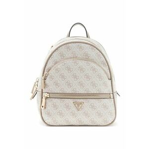 Rucsac mic cu model monograma Manhattan II - Gri deschis/Maro taupe imagine