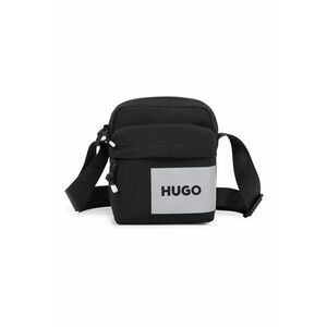 Geanta crossbody cu buzunar frontal - Negru imagine