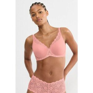 Sutien cu insertii de dantela Amourette - Roz pastel imagine