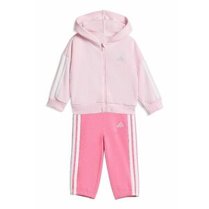 Trening din amestec de bumbac cu croiala regular-fit si logo - Alb/Fucsia/Roz deschis imagine