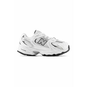 Pantofi sport 530 cu garnituri din piele - Alb/Argintiu imagine