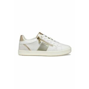 Pantofi sport cu fermoar lateral - Alb/Auriu imagine