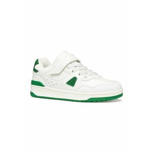 Pantofi sport Washiba din piele ecologica cu velcro - Alb/Verde imagine