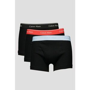 Set de boxeri cu banda logo in talie - 3 perechi - Negru/Coral/Albastru deschis imagine