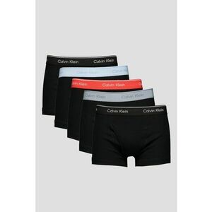 Set de boxeri cu banda logo in talie - 5 perechi - Negru/Gri deschis/Coral/Albastru azur imagine