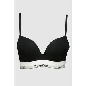 Sutien din amestec de bumbac cu acoperire completa - Alb/Negru imagine