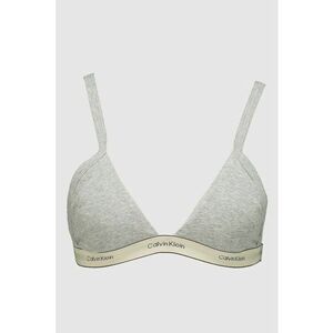 Sutien din amestec de bumbac cu banda logo - Gri deschis/Maro camel imagine