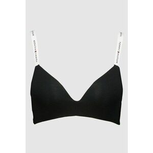 Sutien din amestec de modal cu cupe partial cu burete - Alb/Negru imagine