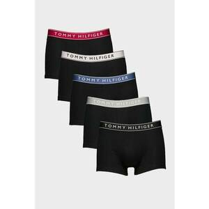 Set de boxeri cu banda logo in talie - 5 perechi - Albastru inchis/Rosu inchis/Negru stins/Roz pal imagine