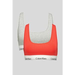 Set de bustiere din amestec de modal cu logo - 2 piese - Gri deschis/Coral imagine
