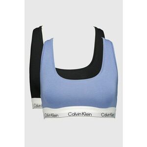 Set de bustiere din amestec de modal cu logo - 2 piese - Albastru pastel/Negru imagine