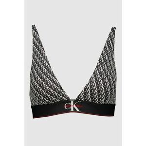 Sutien bralette cu model monograma - Alb/Negru/Rosu inchis imagine