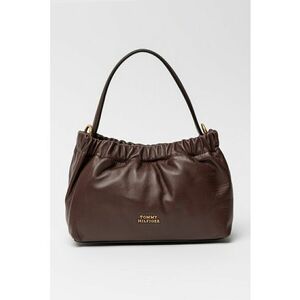 Geanta crossbody uni de piele - Maro cognac imagine