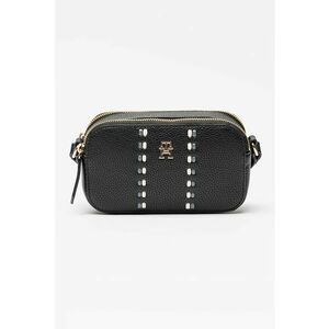 Geanta crossbody cu 2 compartimente Timeless - Alb/Negru/Gri inchis imagine