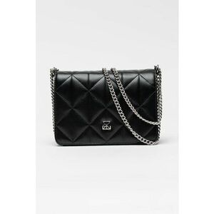 Geanta crossbody mica matlasata de piele ecologica - Negru imagine