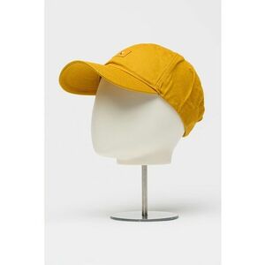 Sapca baseball de bumbac cu logo - Ocru imagine