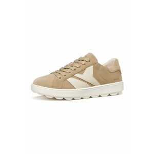 Pantofi sport Spherica din piele intoarsa si piele - Maro deschis/Bej deschis imagine