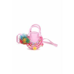 Geanta crossbody rotund cu accesorii diverse - Fucsia imagine