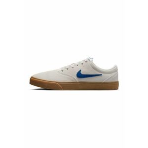 Pantofi sport Charge low-cut din piele intoarsa - Albastru petrol/Bej deschis imagine