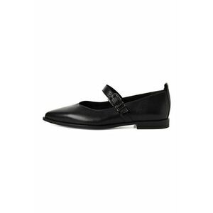 Balerini Mary Jane de piele - Negru imagine