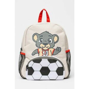 Rucsac cu imprimeu cu fotbal Koala - Gri cenusiu/Bej deschis imagine