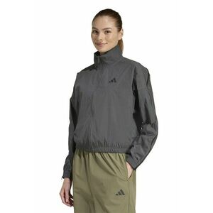 Bluza de trening cu fermoar si logo - Gri inchis imagine