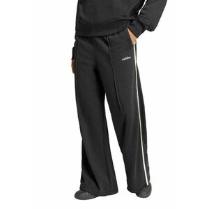 Pantaloni de trening din amestec de bumbac cu croiala lejera - Alb/Negru stins imagine
