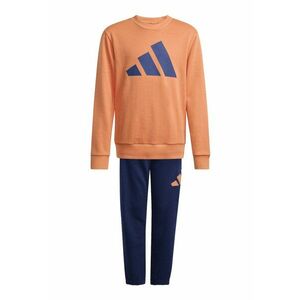 Trening din amestec de bumbac cu logo - Coral/Bleumarin imagine