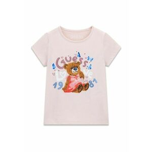 Tricou cu imprimeu logo - Roz pal imagine