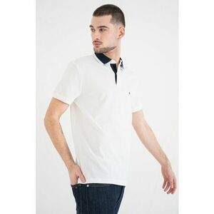 Tricou polo regular fit - Alb imagine