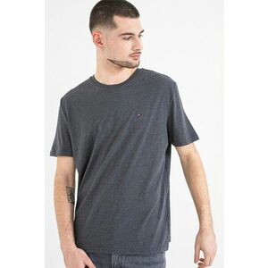 Tricou slim fit - Gri melange imagine