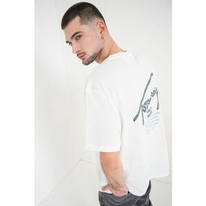 Tricou cu imprimeu logo - Alb murdar imagine