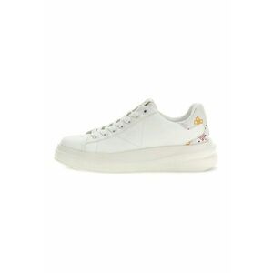 Pantofi sport din piele cu talpa plata - Alb imagine
